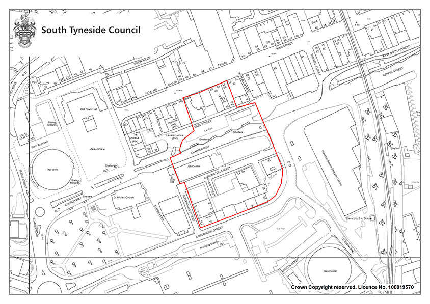 Map 12 South Shields Town Centre College-led Regeneration Site