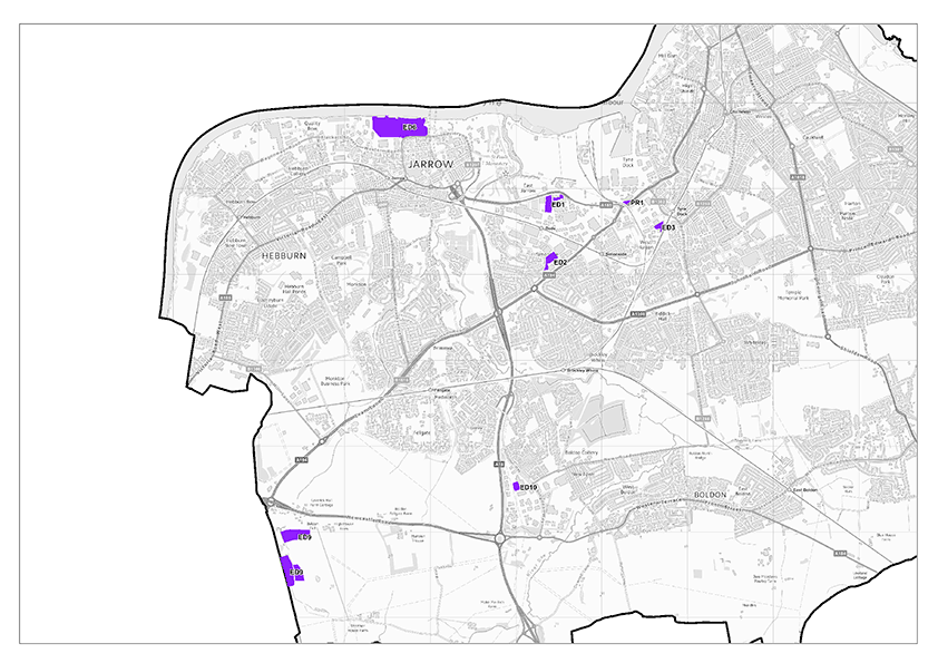 Map 23 General Employment available sites