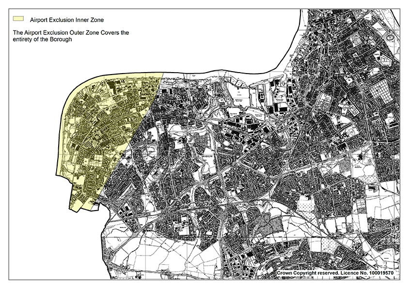 Map 33 Newcastle International Airport Safety Areas