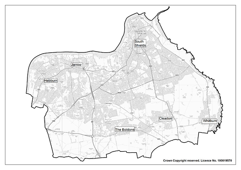 Map 2 The Borough of South Tyneside