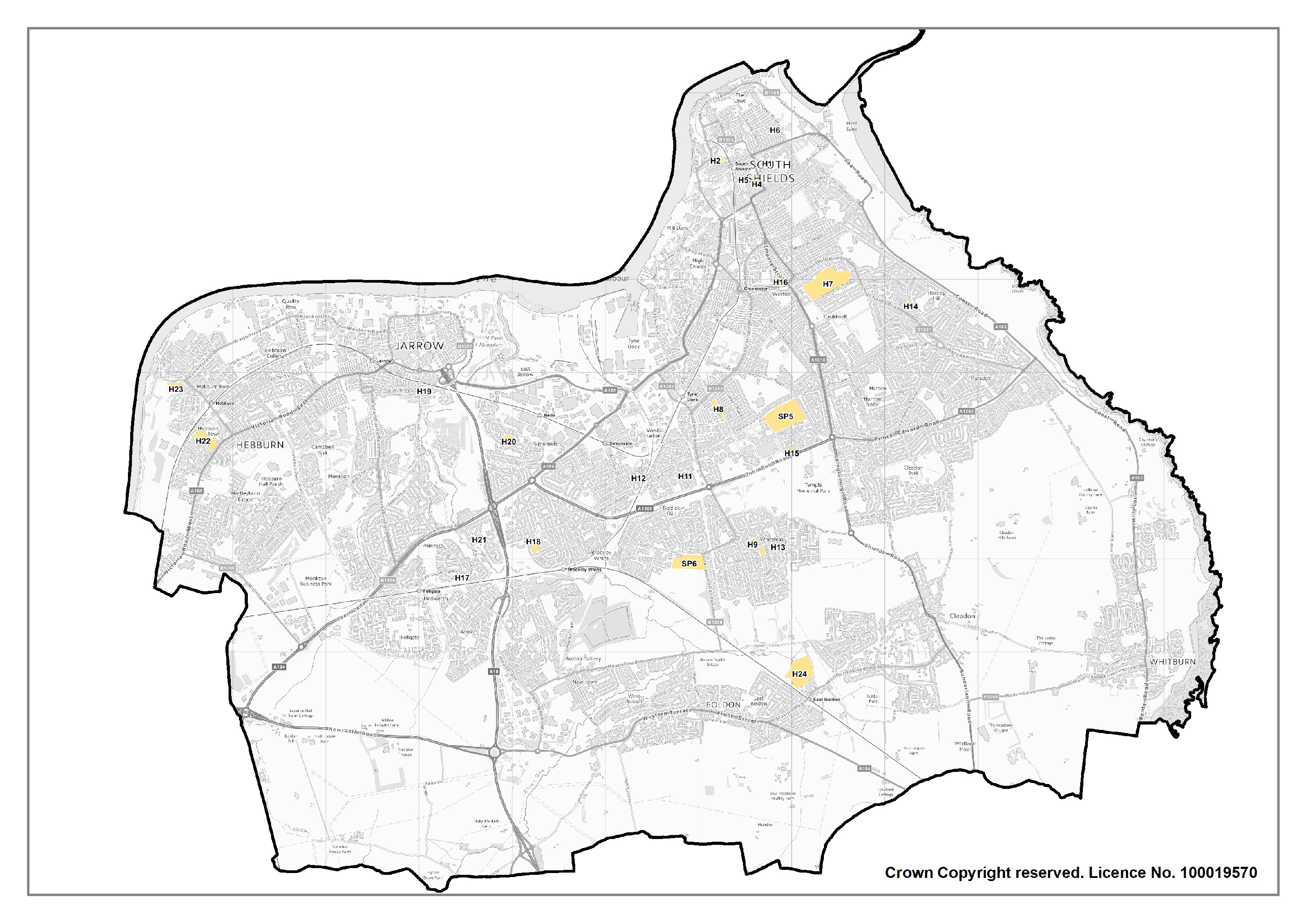 Map 5 Housing Allocations in the Main Urban Area