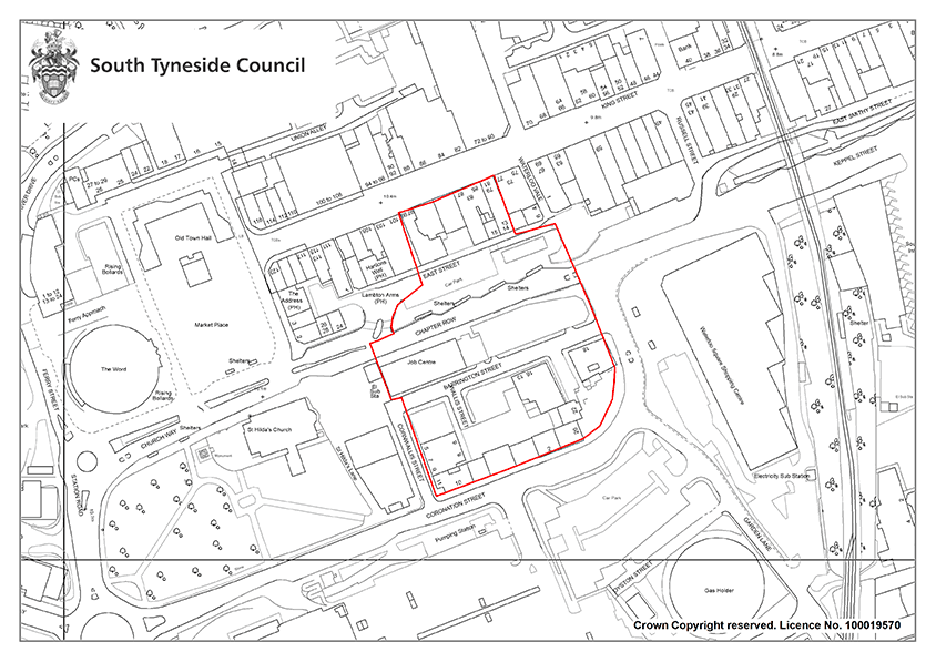 Map 11 South Shields Town Centre College-led Regeneration Site