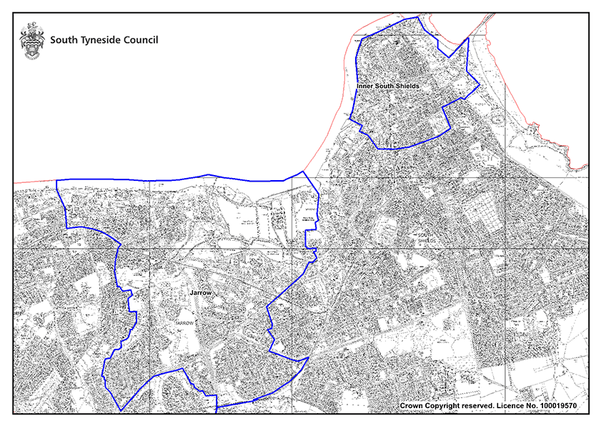 Map 20 Jarrow and Inner South Shields Character Areas