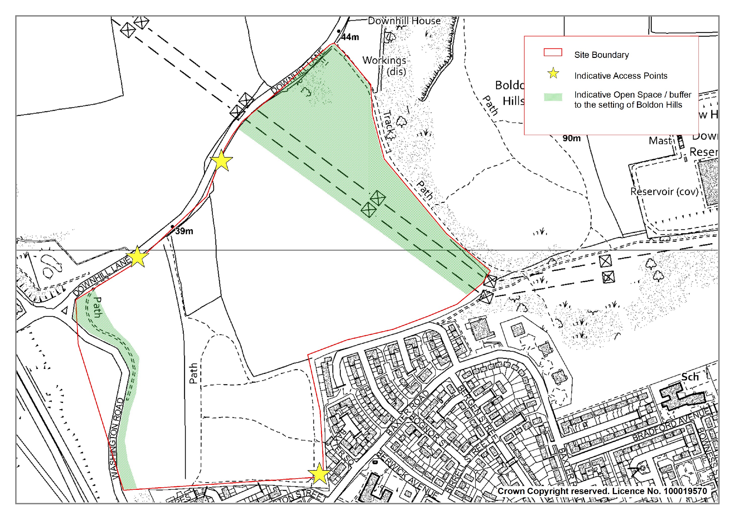 Map 9 Land to North of Town End Farm