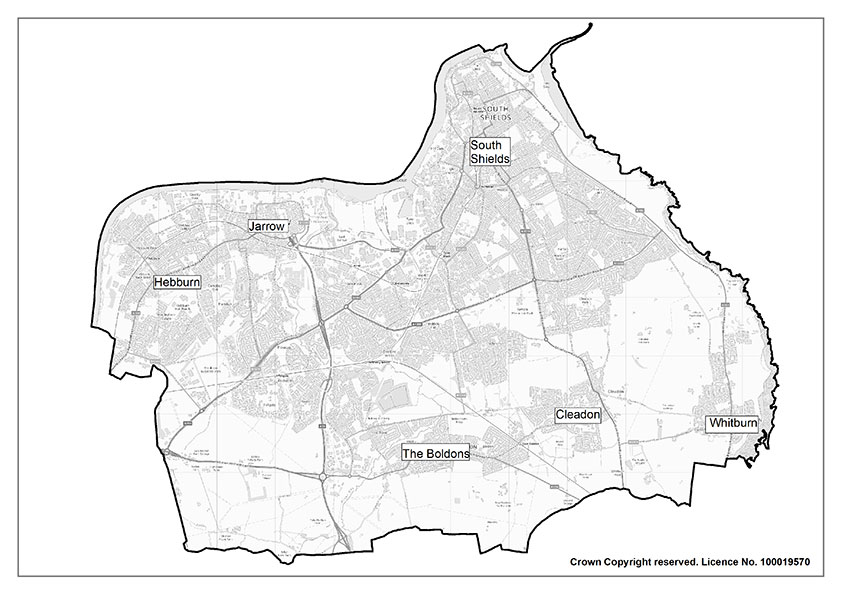 Map 2 The Borough of South Tyneside