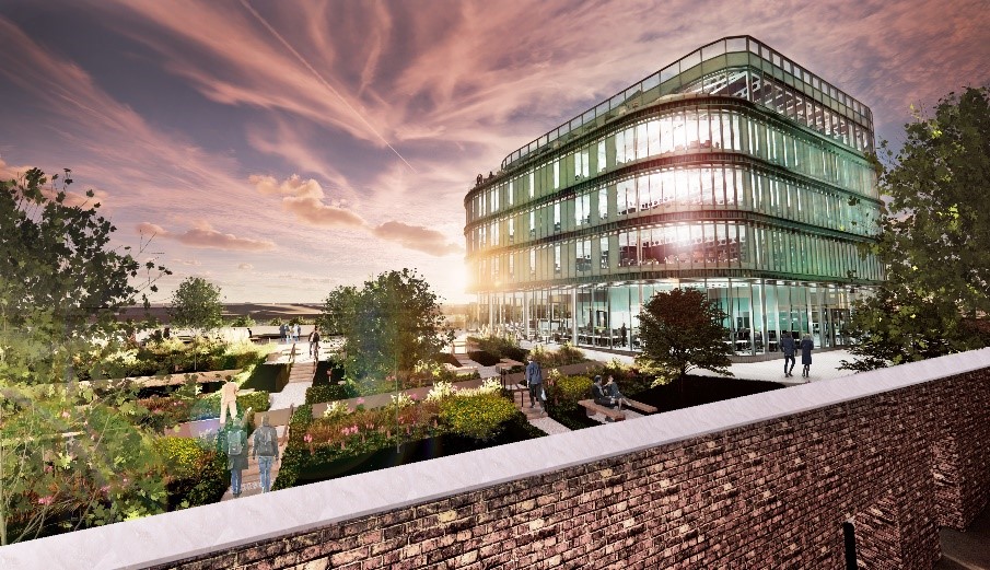 An image of The Glassworks – an exciting new office development on vacant land at Mill Dam