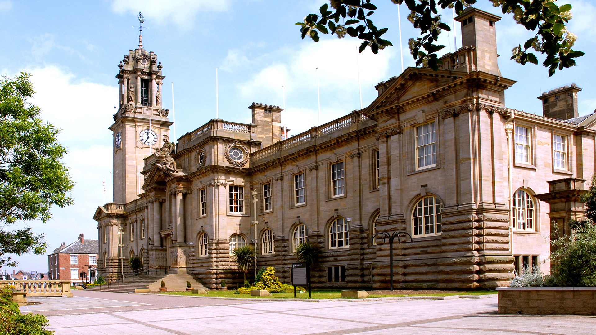 The main building of the south shields town hall