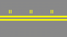 Double yellow lines with double yellow kerb markings