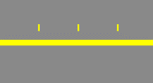 Single yellow lines with single yellow kerb markings