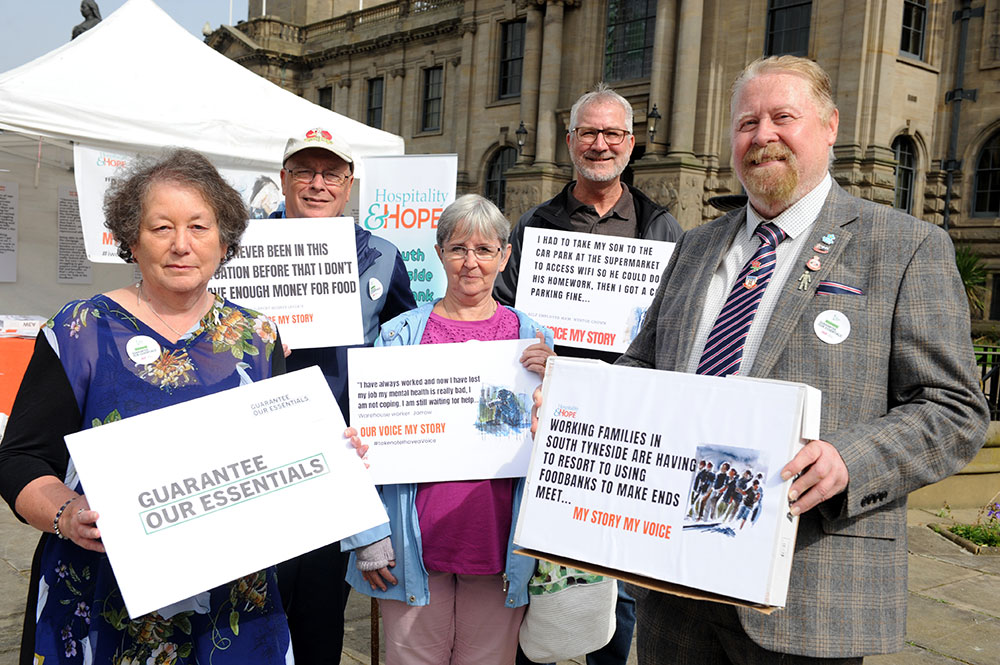 Cllrs Berkley and Dean with Brian Thomas from Hospitality and Hope