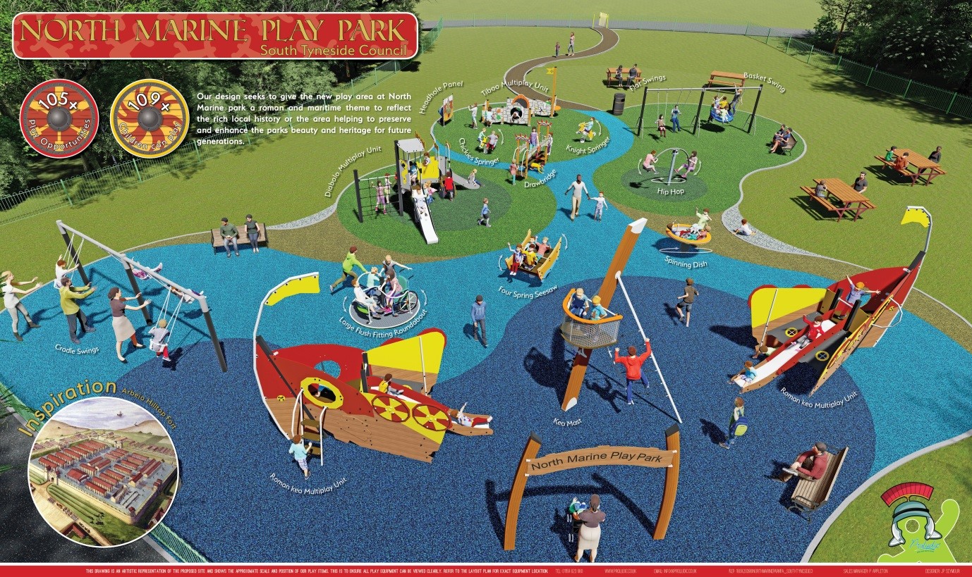 Notice board for North Marine Play Park