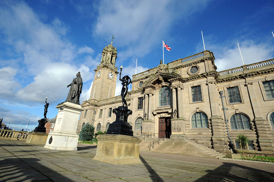 The front of South Shields Town Hall