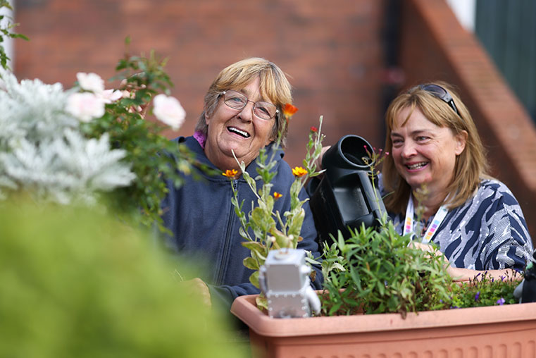 Gardening in a care home