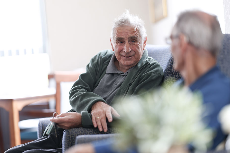 Local elderly esident in a care home