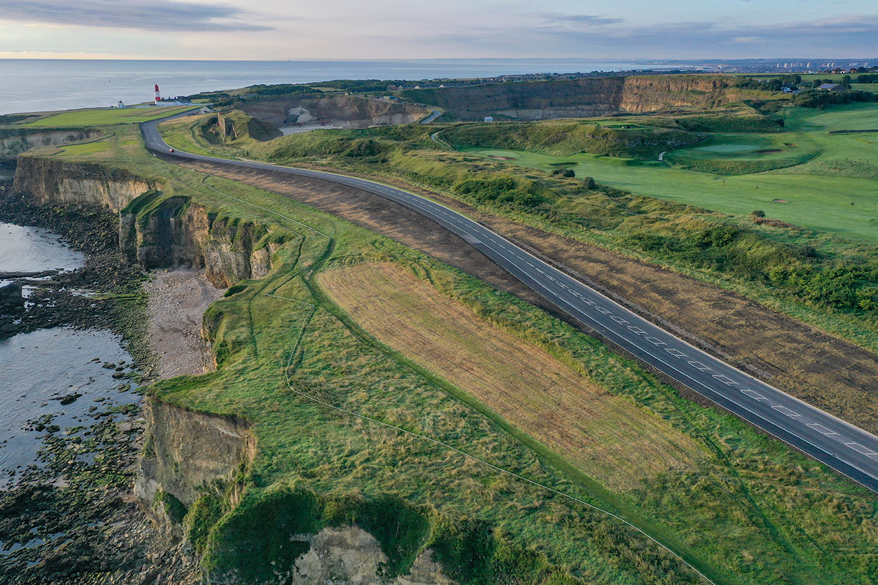 Completed coast road alignment works